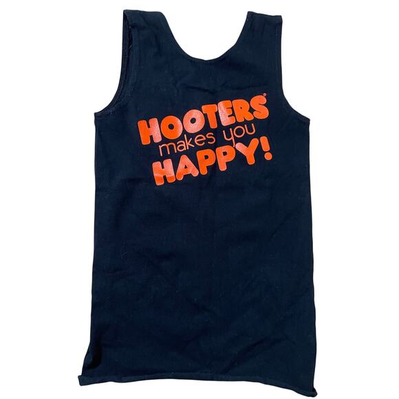 #26 New Hooters Girl Uniform Tank Black size Xxs Cotton spandex - Picture 3 of 4
